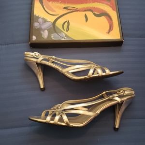 Fioni Silver strap heels